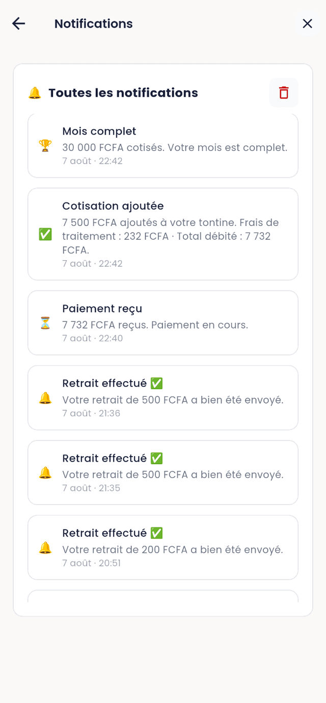 Être prévenu à temps